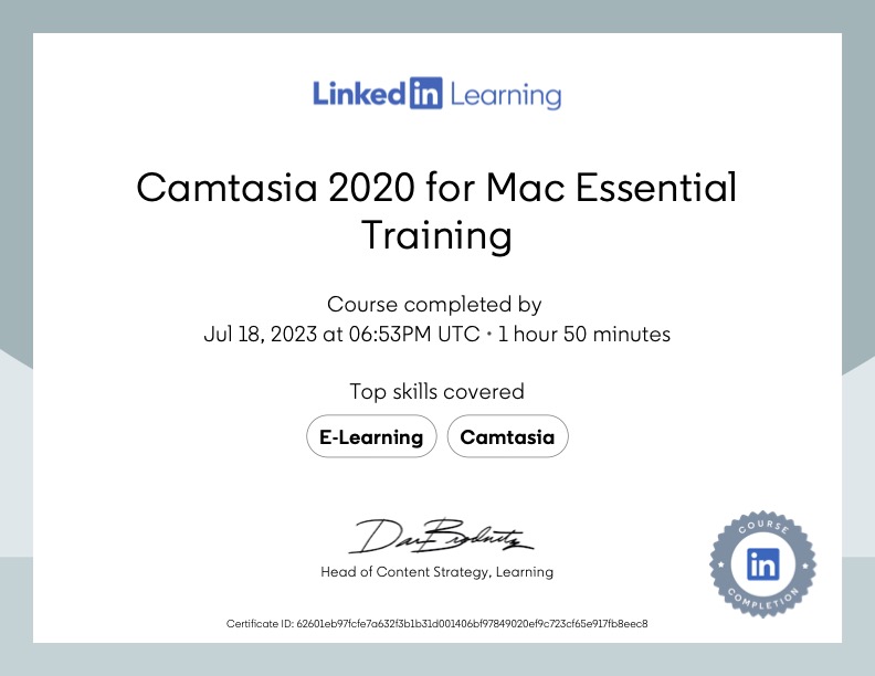 Instructional Design by Ann Magdziasz-Camtasia Essential Training